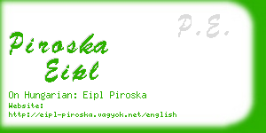 piroska eipl business card
